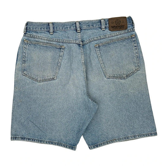 Wrangler Denim Shorts - 34W 9L Light Wash Denim