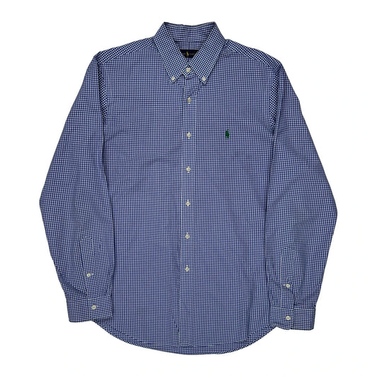 Ralph Lauren Checked Shirt - Large Blue Cotton