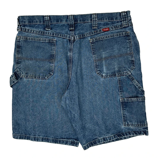 Wrangler Carpenter Shorts - 36W 10L Light Wash Cotton