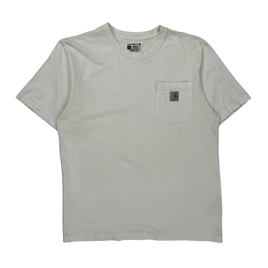 Carhartt T-Shirt - Medium White Cotton