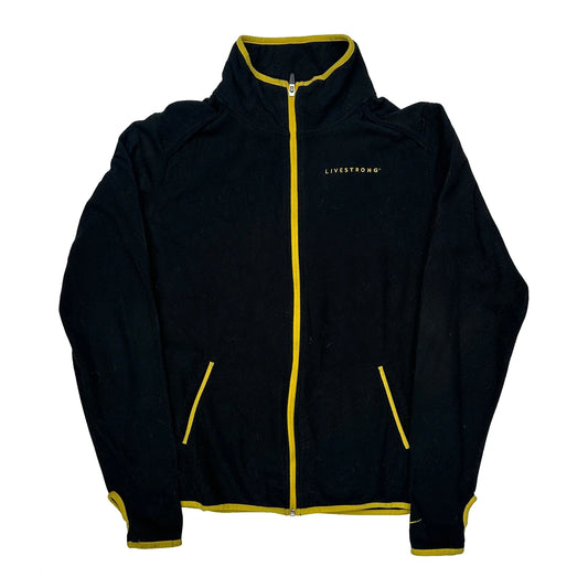 Vintage Livestrong Nike Track Jacket - XL Black Polyester