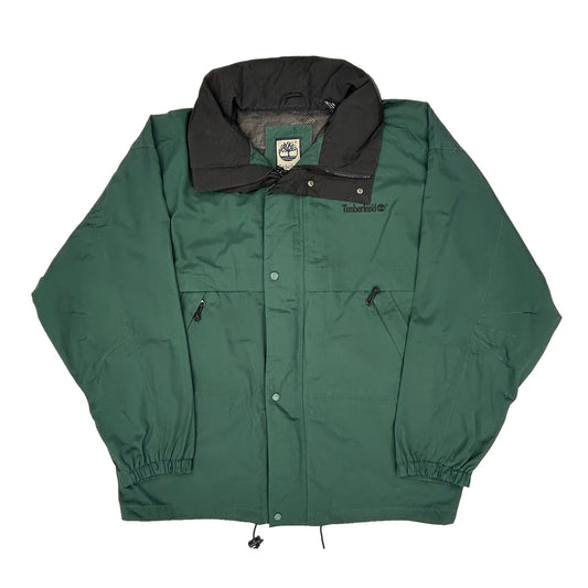 Vintage Timberland Jacket - XL Green Polyester