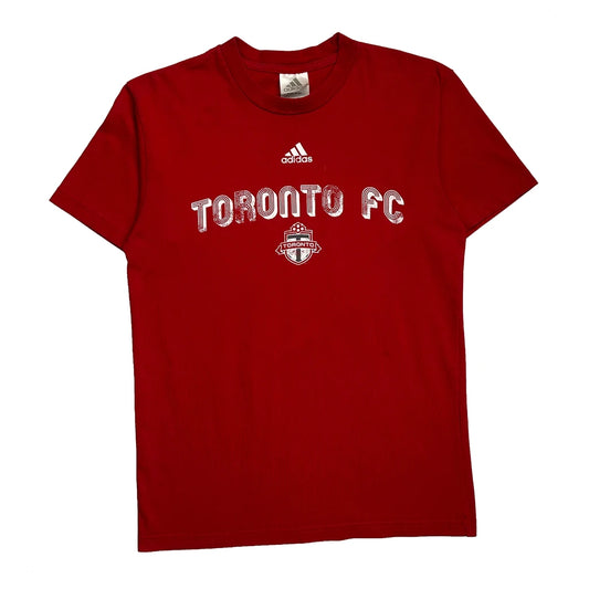 Vintage Toronto Fc Adidas Football T-Shirt - Small Red Cotton