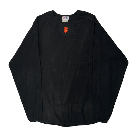 San Francisco Giants Majestic Mlb Fleece - Medium Black Polyester
