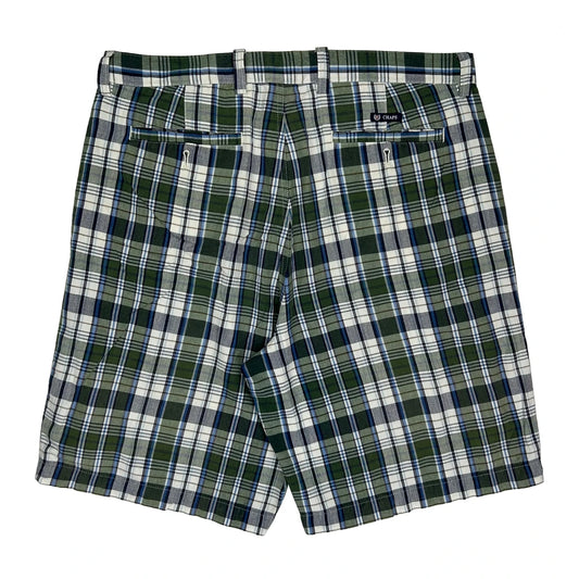 Chaps Ralph Lauren Checked Shorts - 36W 10L Green Cotton