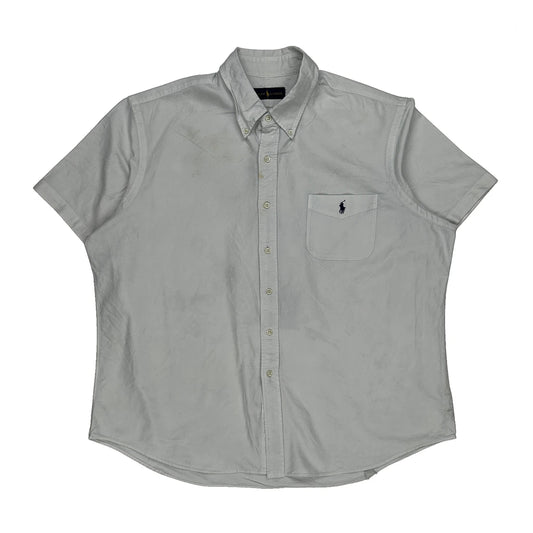 Ralph Lauren Short Sleeve Shirt - 2XL White Cotton