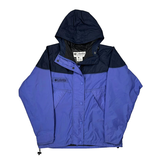 Vintage Columbia Windbreaker - Medium Blue Nylon