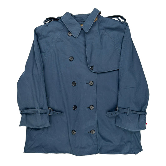 Burberry Trench Coat - XL Blue Cotton