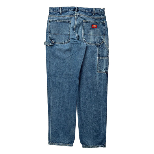 Vintage Dickies Carpenter Jeans - 33W 34L Blue Denim