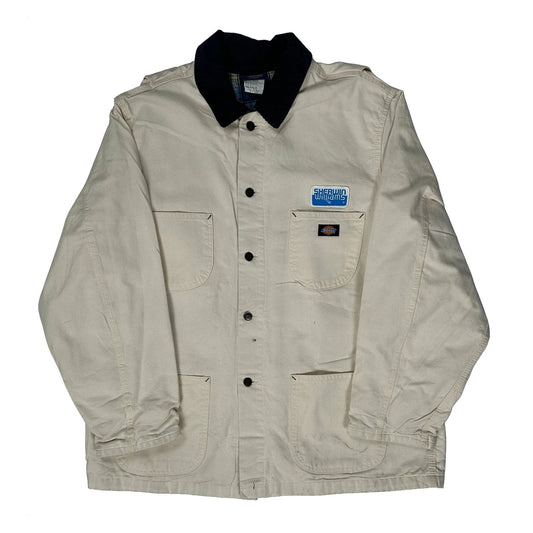 Vintage Dickies Chore Workwear Jacket - XL Beige Cotton