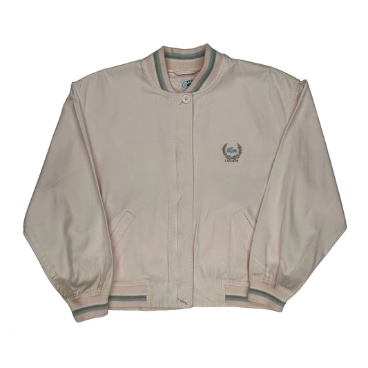 Izod Bomber Jacket - Medium Pink Cotton