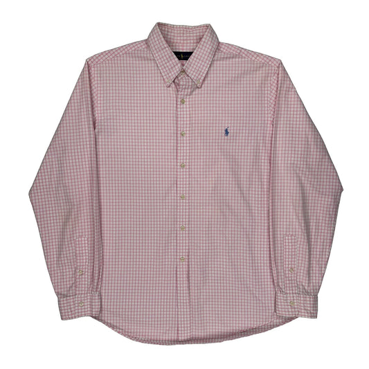 Ralph Lauren Checked Shirt - XL Pink Cotton