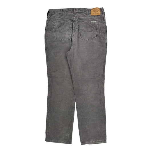 Dickies Cord Trousers - 36″ Waist Grey Corduroy