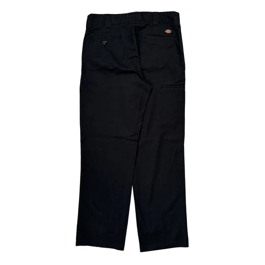 Vintage Dickies Trousers - 34W 34L Black Polyester Blend