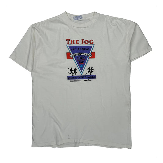 24Th Annual Johnnycake Jog 2000 Fresh Produce Graphic T-Shirt - XL White Cotton