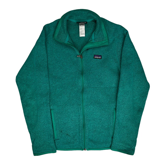 Patagonia Fleece Jacket - Small Green Polyester