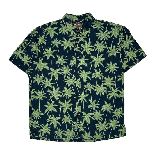 Cooke Street Hawaiian Shirt - XL Green Cotton
