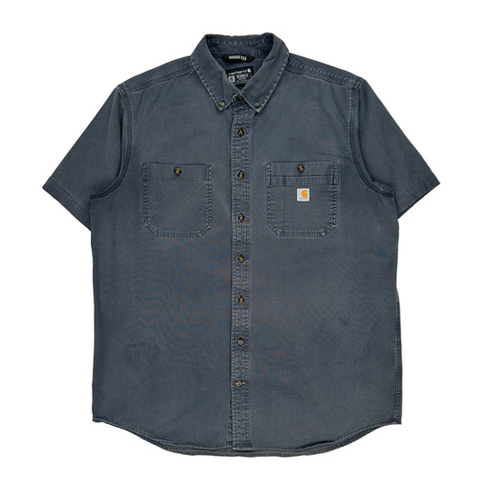 Rugged Flex Carhartt Tall Short Sleeve Shirt - XL Grey Cotton