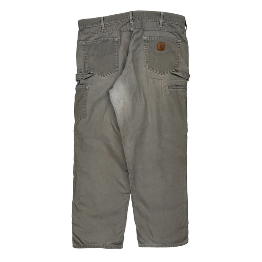 Carhartt Carpenter Trousers - 40W 31L Grey Cotton