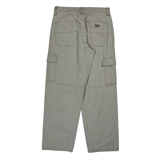 Wrangler Cargo Trousers - 29W 32L Beige Cotton