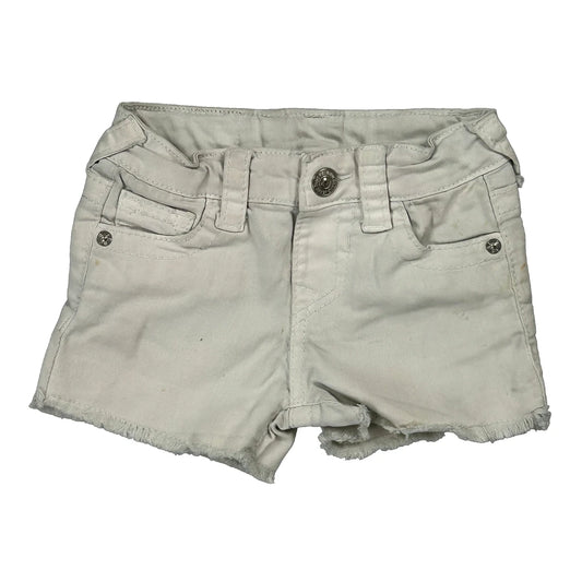 Age 24 Months True Religion Denim Shorts - 2XS White Cotton