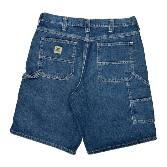 Lee Denim Shorts - 34W 10L Blue Denim