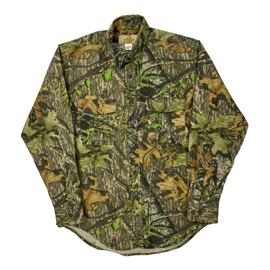 No Trace Flannel Shirt - Medium Camo Cotton Blend