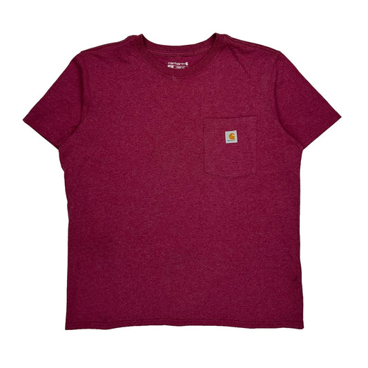 Vintage Carhartt T-Shirt - XL Red Cotton