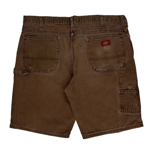 Dickies Carpenter Shorts - 38W 9L Brown Cotton
