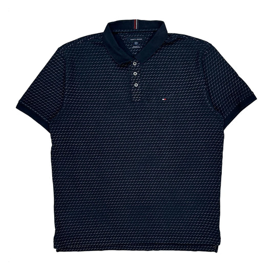 Vintage Tommy Hilfiger Polo Shirt - XL Navy Cotton