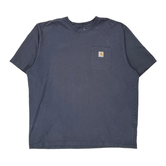 Carhartt T-Shirt - 2XL Blue Cotton