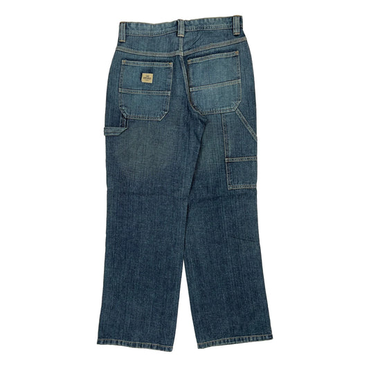 Lee Wide Leg Carpenter Jeans - 29W 31L Blue Denim