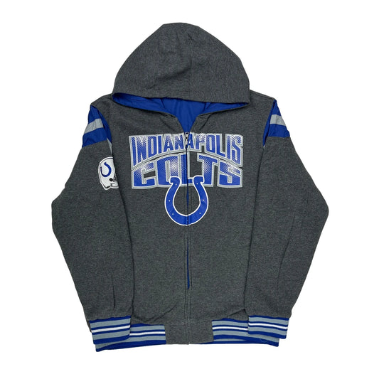 Vintage Indianapolis Colts Nfl Hoodie - XL Grey Cotton Blend