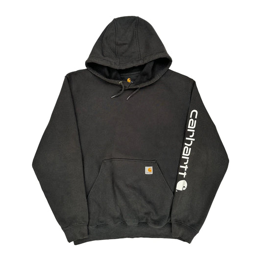 Carhartt Hoodie - Large Black Cotton Blend