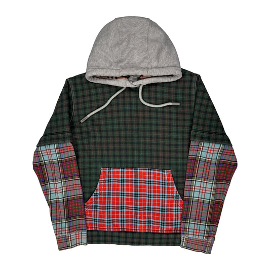 Novacheck Patchwork Burberry Hoodie - Medium Multicoloured Cotton