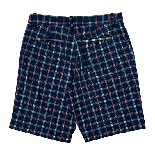 Checkered Tommy Hilfiger Shorts - 30W 10L Blue Cotton