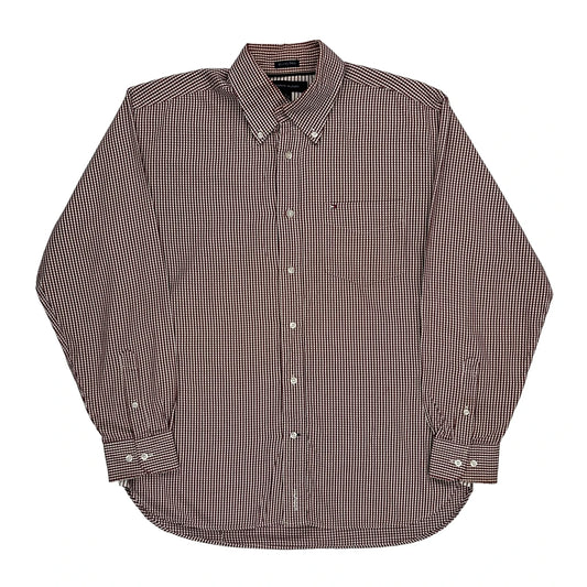 Tommy Hilfiger Checked Shirt - Medium Red Cotton