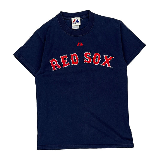 Red Sox Majestic Mlb T-Shirt - Small Navy Cotton