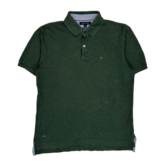 Tommy Hilfiger Polo Shirt - Medium Green Cotton