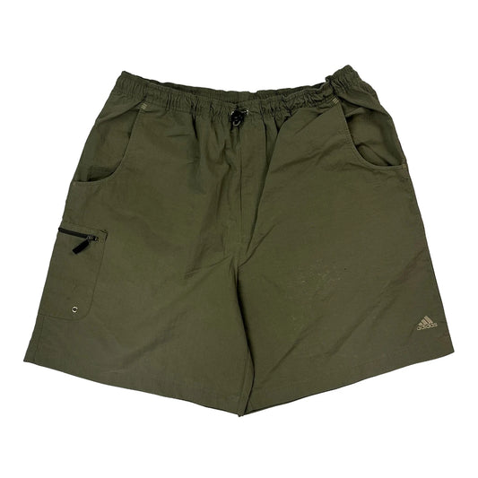 Adidas Sport Shorts - Large Green Polyester
