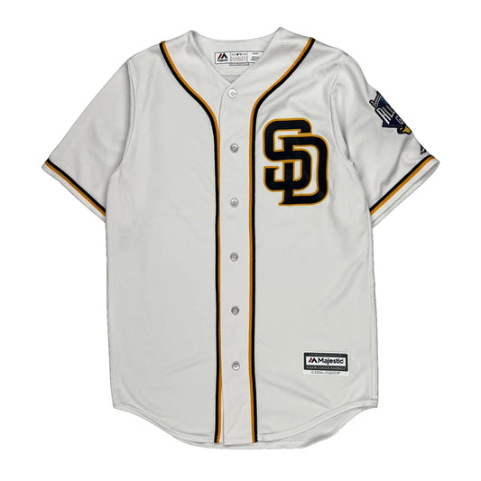 San Diego Padres Majestic Mlb Jersey - Small White Polyester