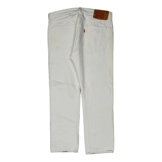 501 Levis Jeans - 34W 30L White Cotton