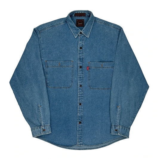 Levis Denim Shirt - Medium Blue Cotton