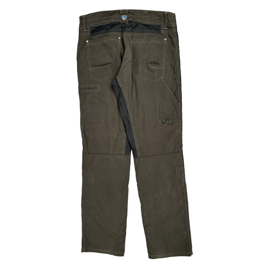 Kuhl Double Knee Cargo Trousers - 34W 32L Brown Cotton