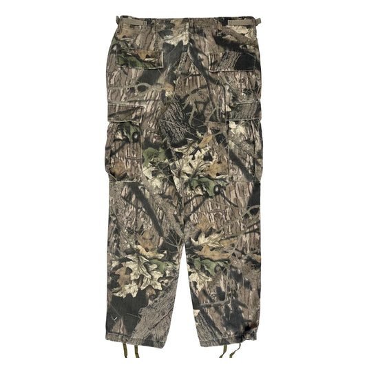 U.S. Army Camo Cargo Trousers - 33W 31L Camo Cotton