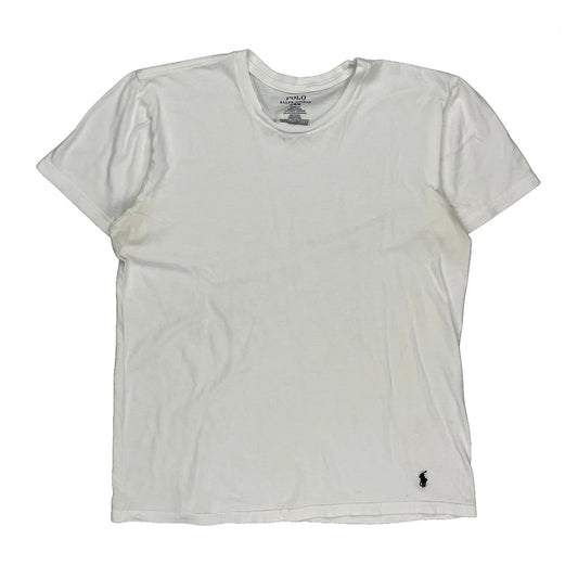 Polo By Ralph Lauren T-Shirt - Medium White Cotton