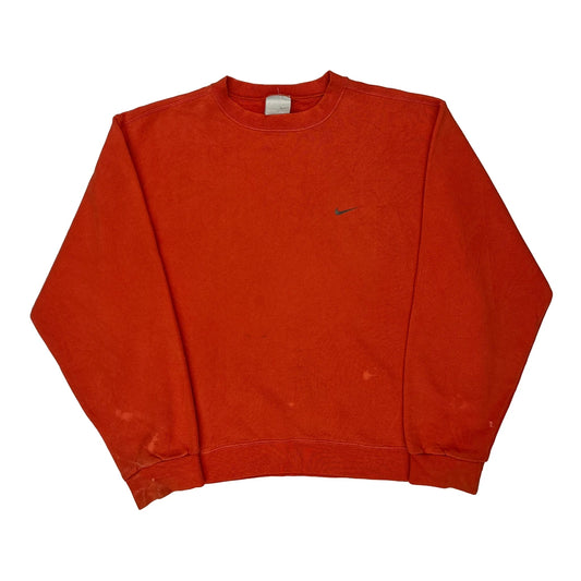 Nike Sweatshirt - Large Red Cotton