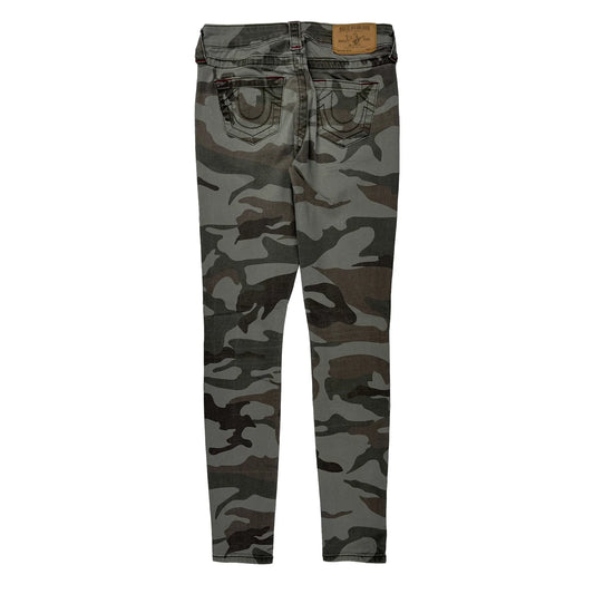True Religion Camo Jeans - 26W UK 4 Camo Cotton Blend