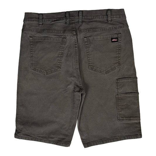 Dickies Carpenter Shorts - 34W 11L Grey Cotton