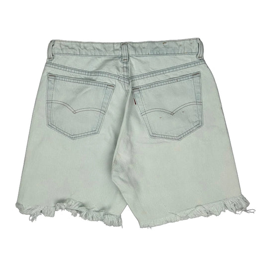 Mickey Mouse Disney Cut Off Denim Shorts - 30W UK 10 Light Wash Denim
